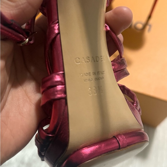 Casadei Women's Pink Strappy Sandals - Picture 8 of 10